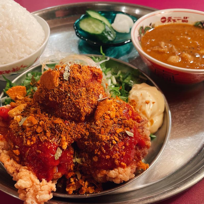 ガンジーチキン定食(スパイスサロン バビルの塔)