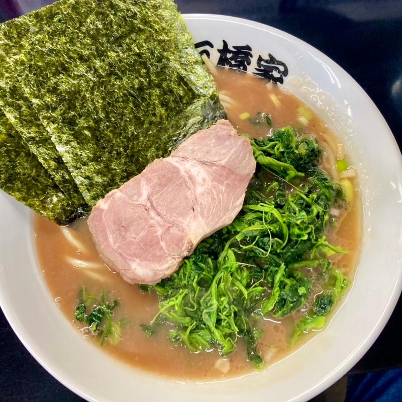 ラーメン並ほうれん草増し(板橋家)
