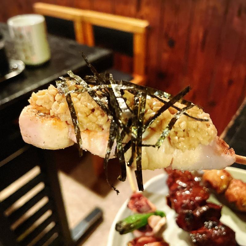 ささみの納豆焼(串若丸 本店 （くしわかまる）)