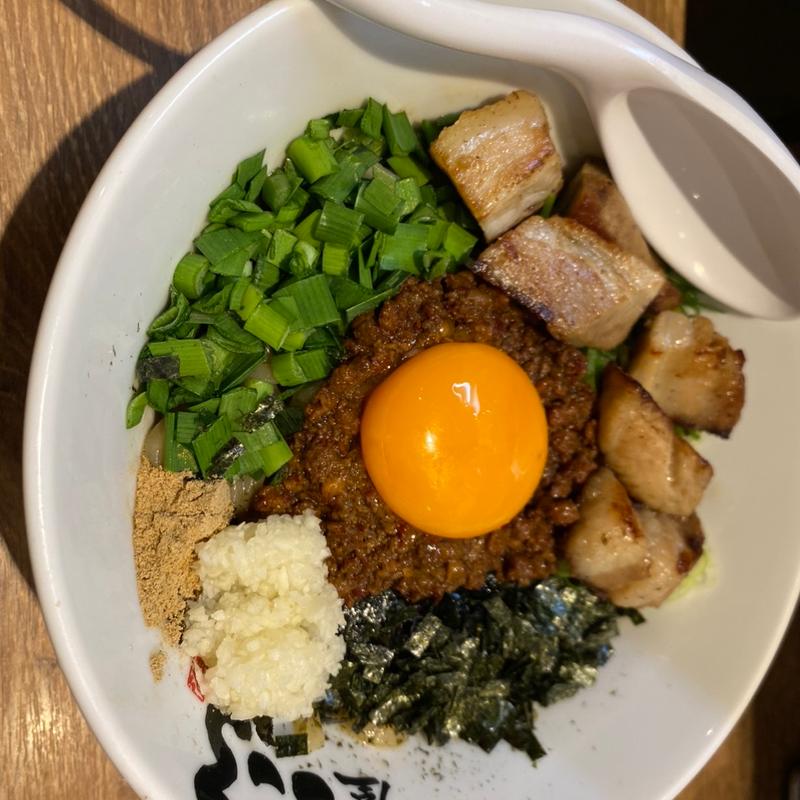 肉入り台湾まぜそば(麺屋こころ 御茶ノ水店)