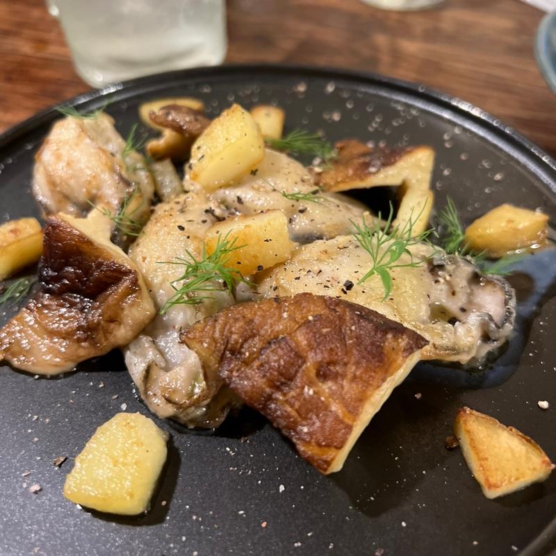 牡蠣と椎茸のソテー(ミャンカー （miankah）)