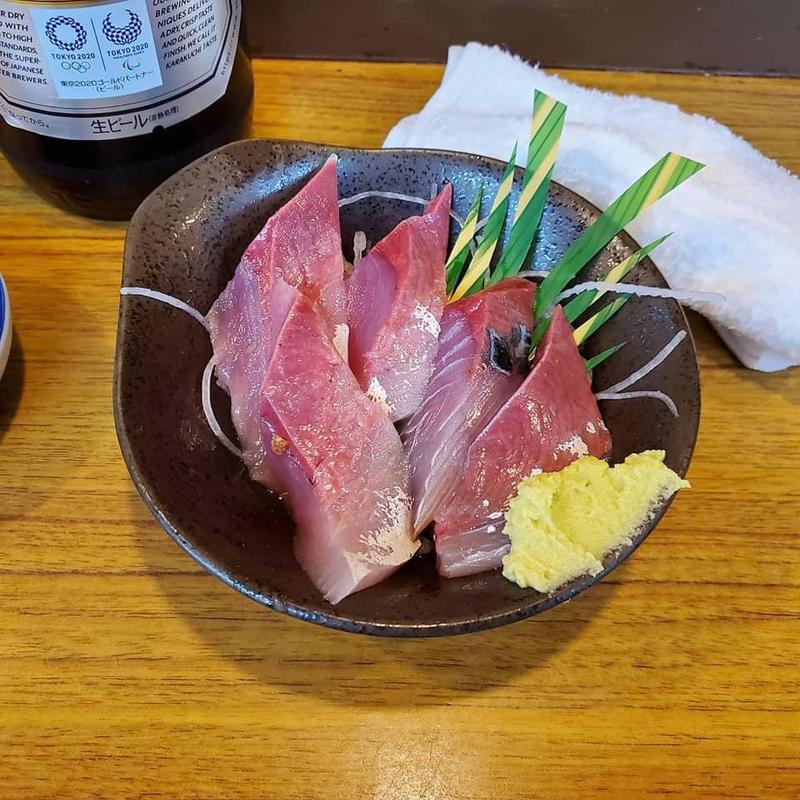 かつお刺し(餃子ノ酒場 太陽 ホエール 横浜駅前店)