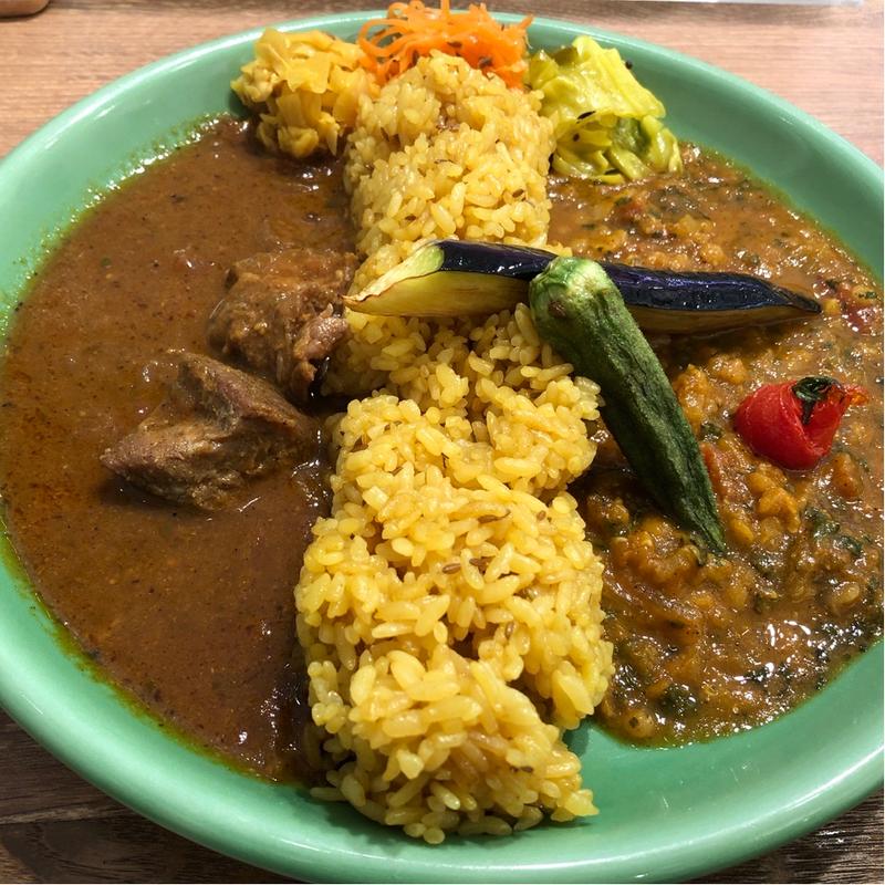 ポーク＋豆&野菜カレー(スパイスカレー　ダルマ)