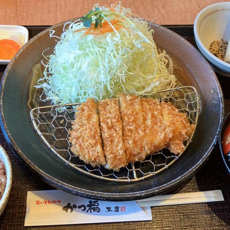 ロースかつランチ(かつ福 本店)