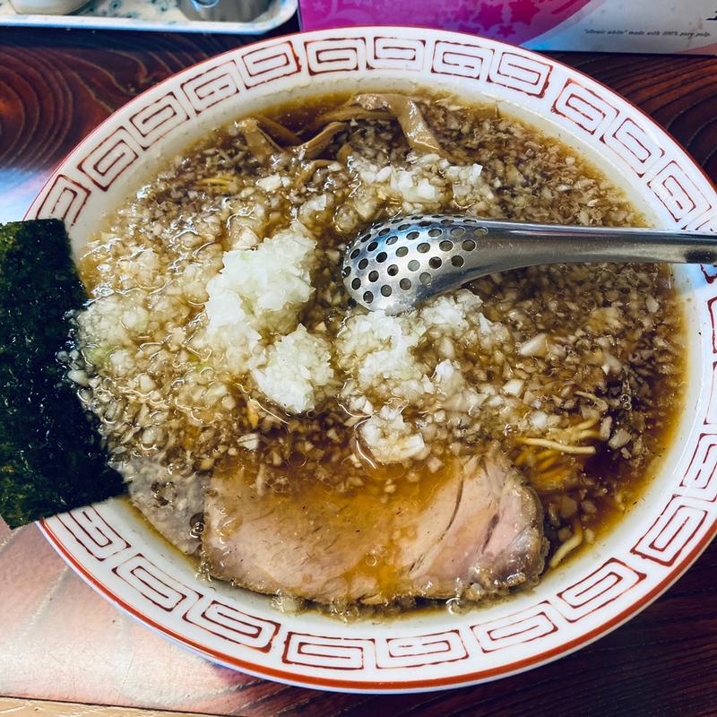 薬味ネギラーメン(中華そば専門店 びんびん亭 中河原店)