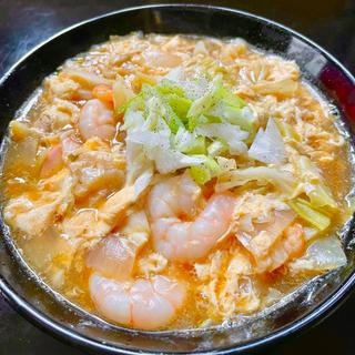 酸辣湯麺(サッポロ一番醤油ラーメン アレンジ)(ベルクス 東墨田店)