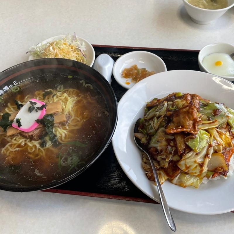 回鍋肉飯とラーメン定食(満城香 仙台店 )