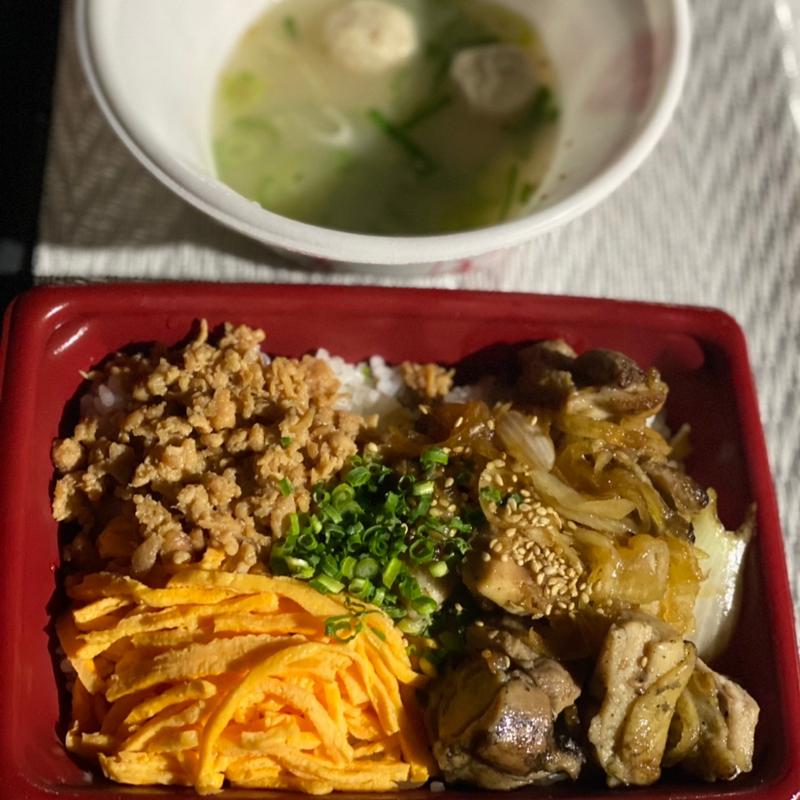 炭火焼き鶏重（並盛）(なか卯 １国八幡美濃山店 )