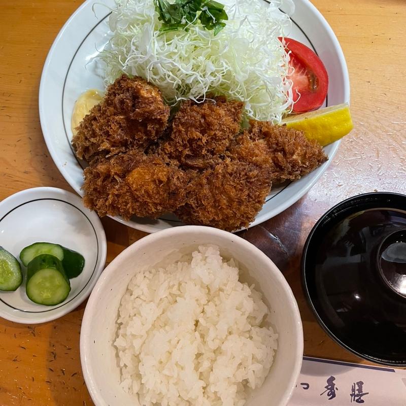カキフライ定食(秀膳)