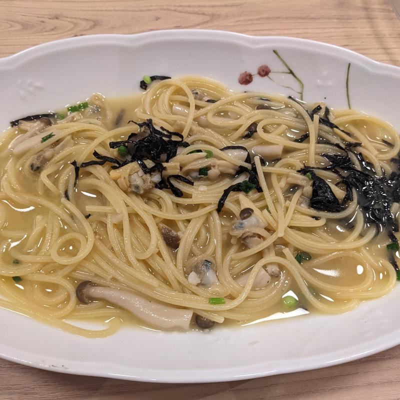 アサリとしめじのパスタ(集)