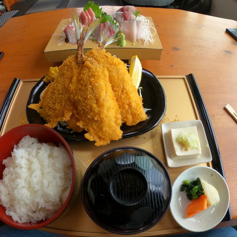 黄金アジフライコース(まるとし)