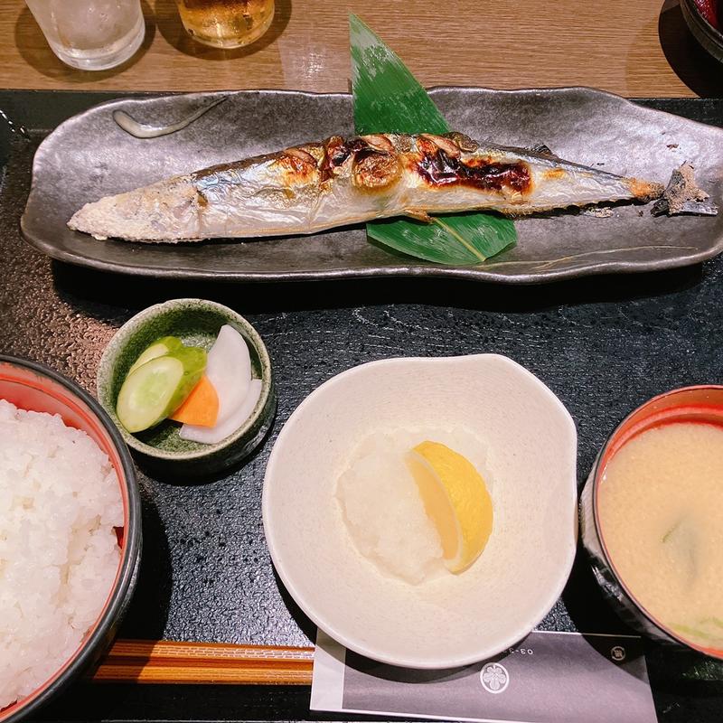 さんまの塩焼き定食(珈穂音 （かぽね）)
