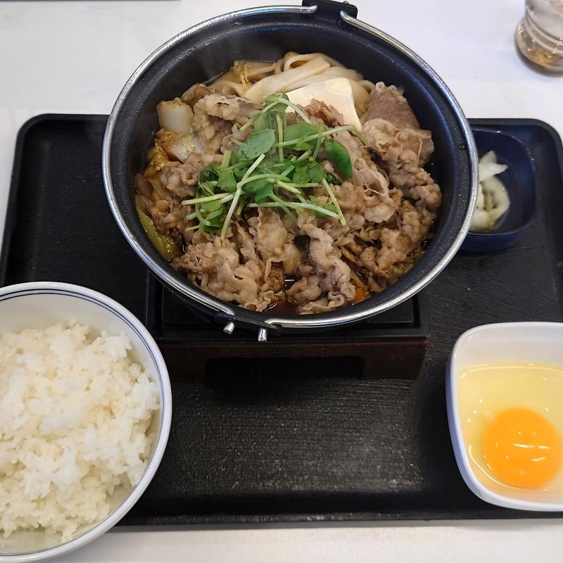 牛すき鍋膳・並(吉野家 フェニックスプラザ摩耶店)