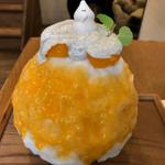 柿とアールグレイタルト氷(新宿かき氷専門店 ＊氷おばけ＊)