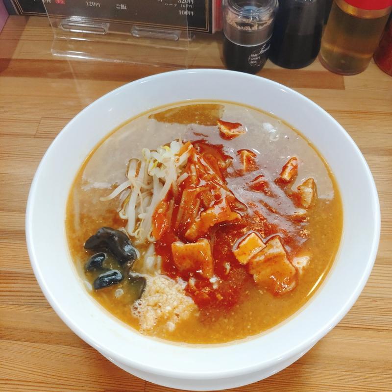 旨辛ラーメン(極辛味噌専門店 麺屋つどい)