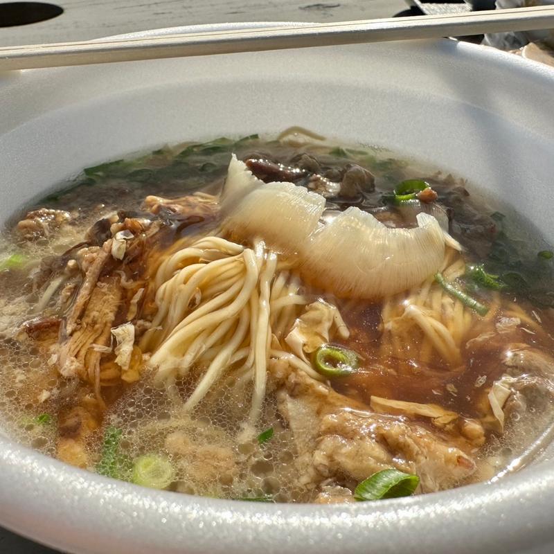 本物フカヒレの塩そば～照焼きトロ肉と共に～(道の駅はが)