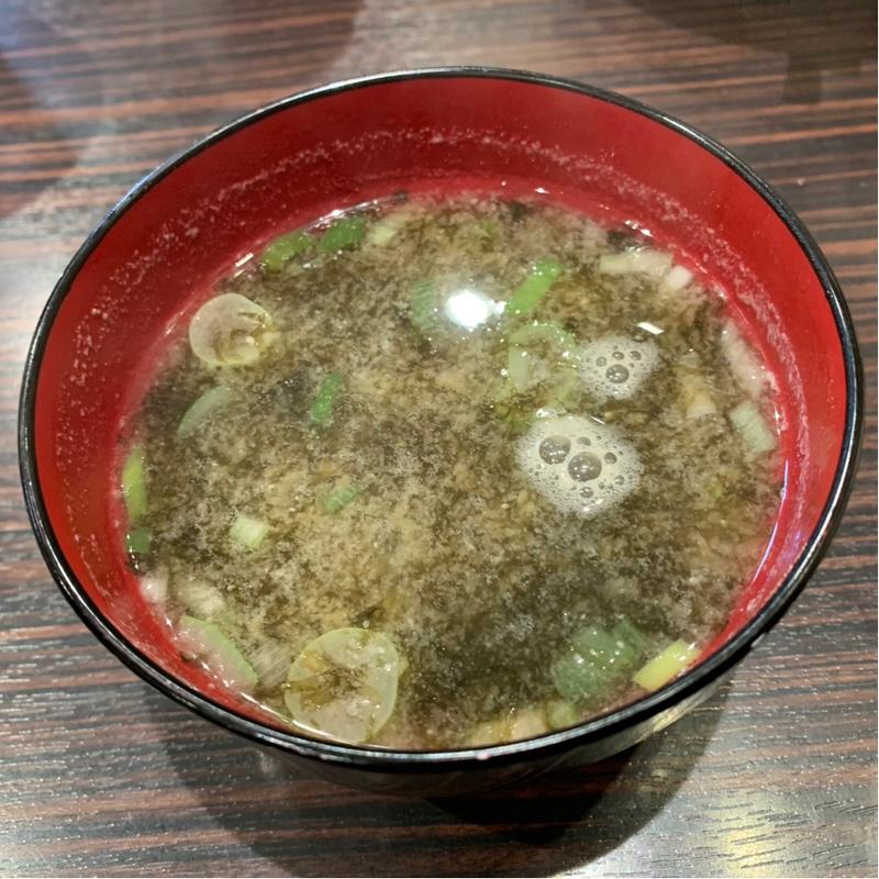 仙台味噌のあおさ味噌汁(CoCo壱番屋 青葉区錦町店 （ココイチバンヤ）)