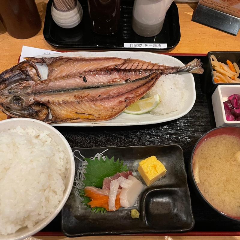真サバ焼き定食(四ツ谷 魚一商店)