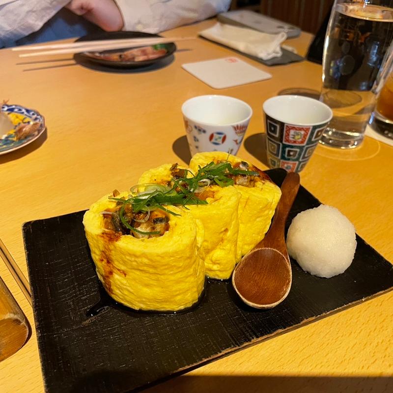 だし巻き卵(鰻)(和食ごしき)