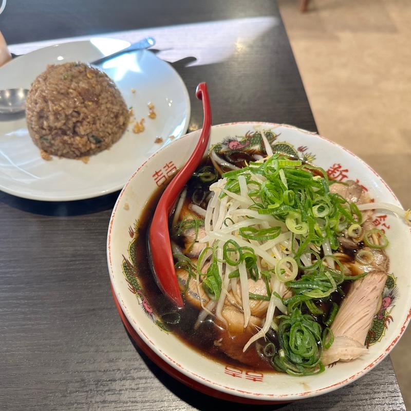 中華そば(並)＋焼きめし(小)(新福菜館 秋葉原店)