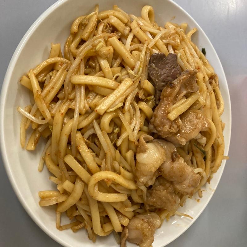 ほるもんうどん2玉(橋野食堂 )