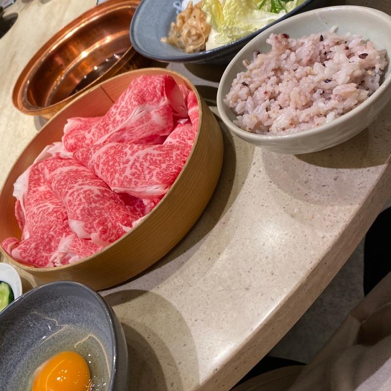 すき焼きコース(しゃぶしゃぶ山笑ふ 名古屋ラシック店)