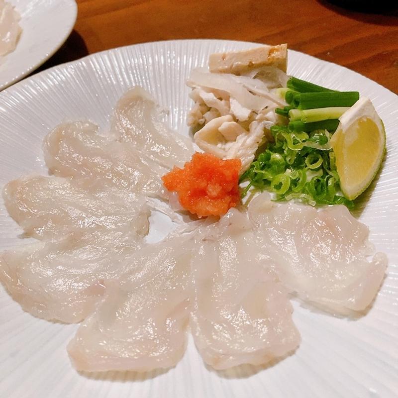 フグ刺し（特撰コース）(絹や)