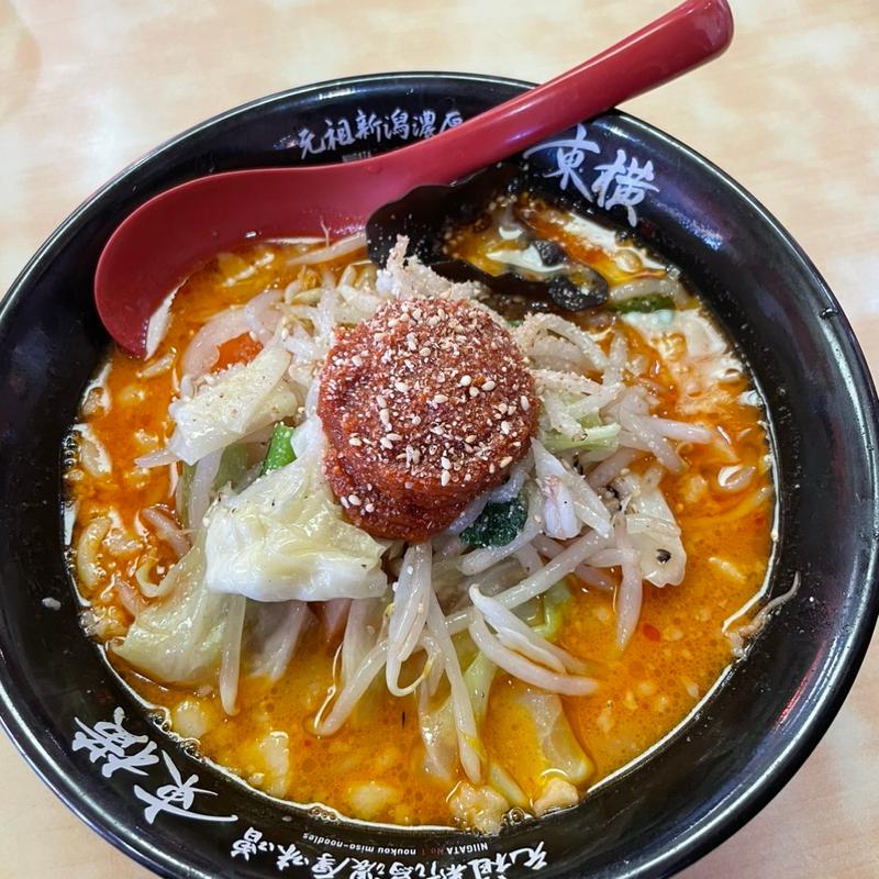 辛味噌野菜らーめん(新潟濃厚味噌 東横 紫竹山本店)