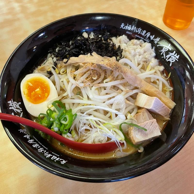 油そば大盛(新潟濃厚味噌 東横 紫竹山本店)