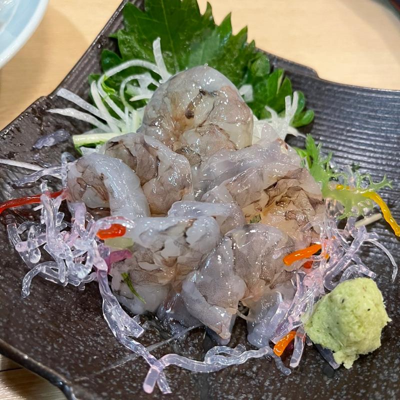 足赤エビの刺身(司 )