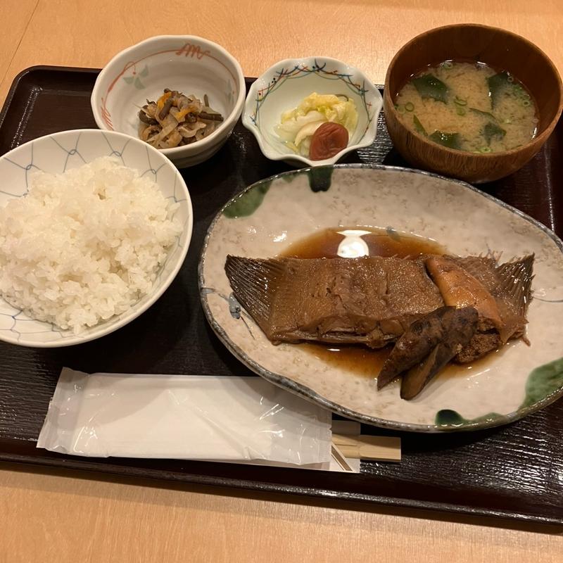 子持ちかれい煮付け定食(花家)