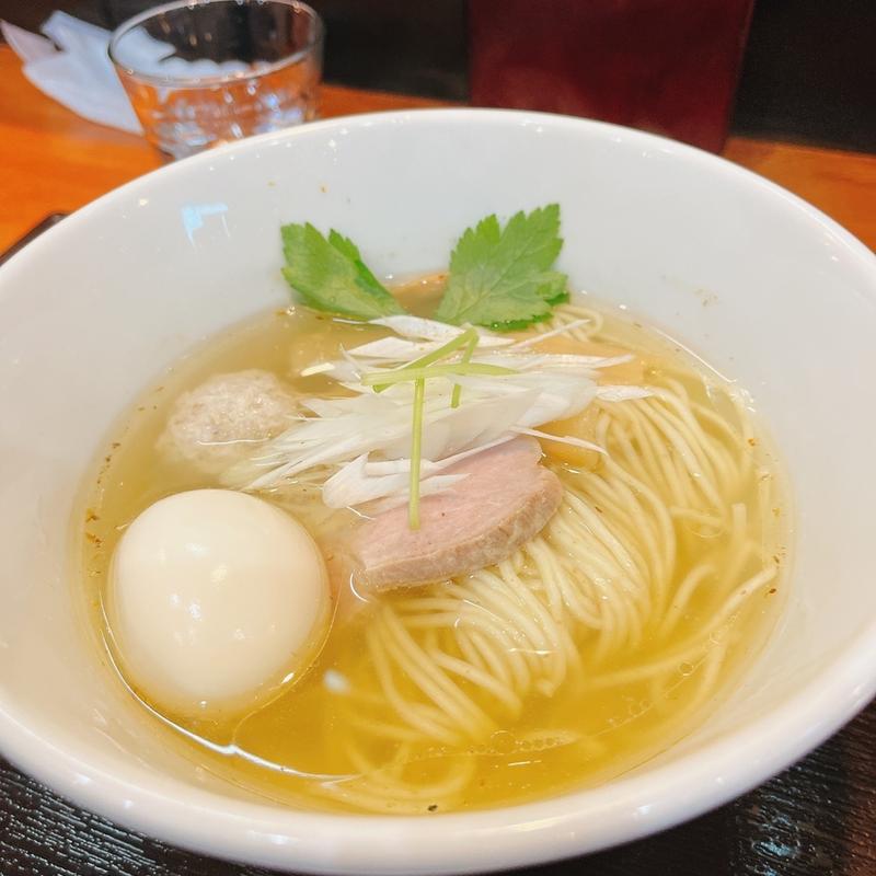 潮そば(味玉入り)(麺処 粋と野暮)