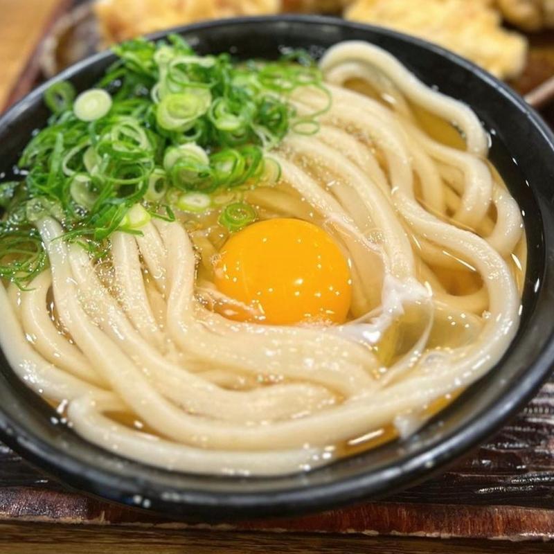 かけ月見うどん(うどん 丸香)
