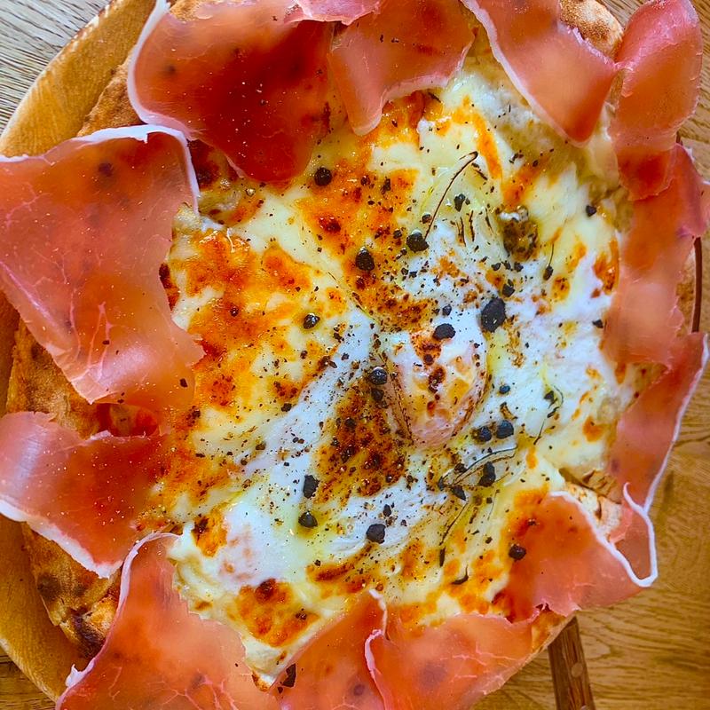 生ハムのカルボナーラ(TIME@Ito Highland)