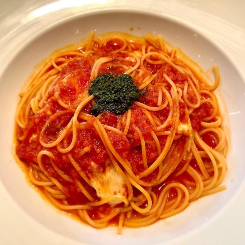 トマトとガーリックのパスタ(ピッツェリア マルデナポリ 東京ドームシティラクーア店)