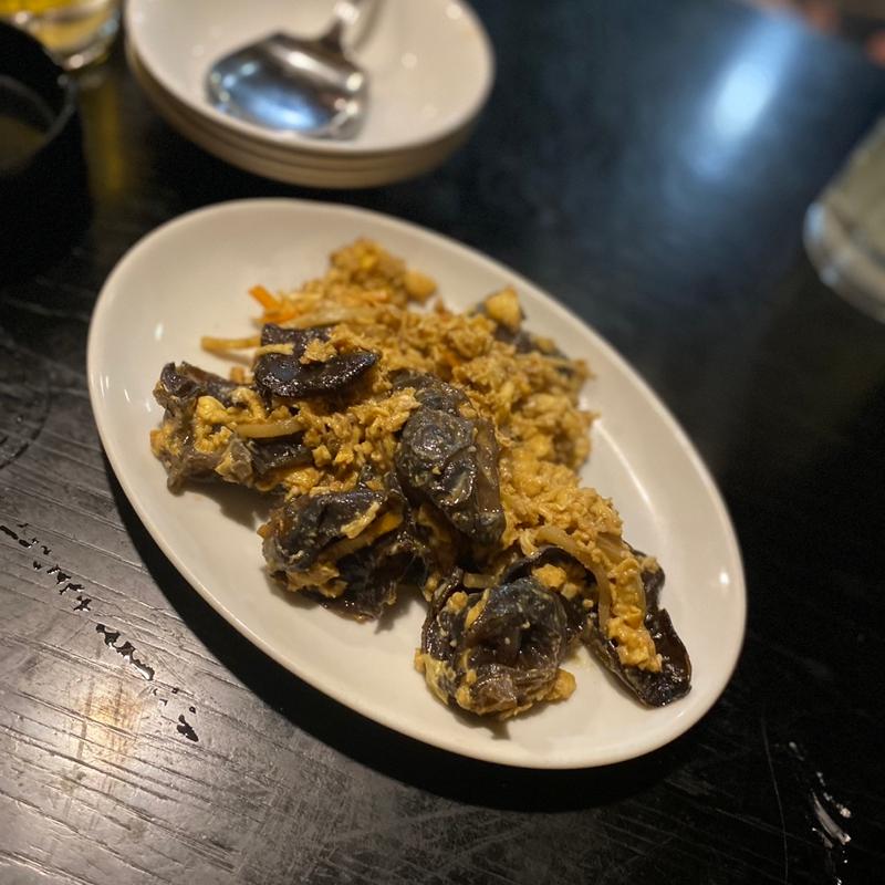 キクラゲ玉子炒め(ラーメンとも )