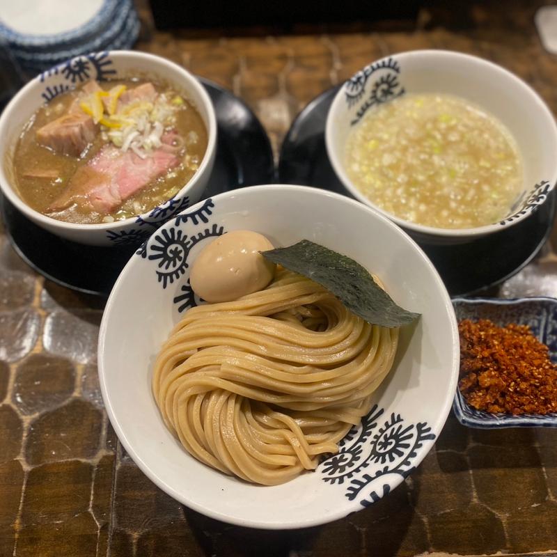 魚介豚骨つけ蕎麦 鶏vs豚 食べ比べセット(特級鶏蕎麦 龍介 )