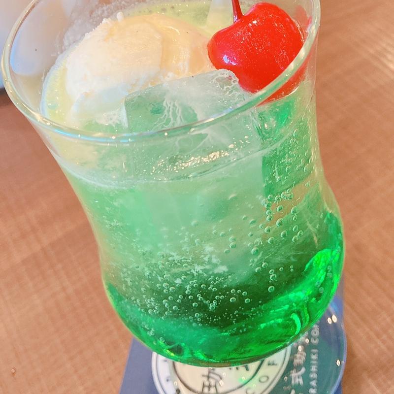 クリームソーダ(倉式珈琲店 イオンタウン川西店)