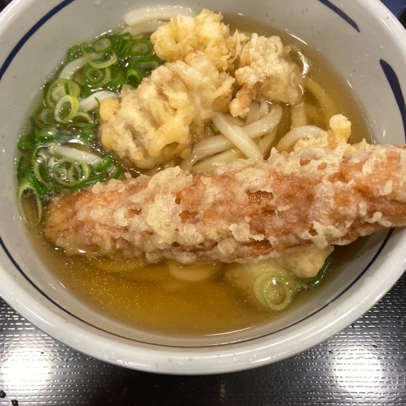 とり天ちくわ天うどん(おにやんま 日本橋店)