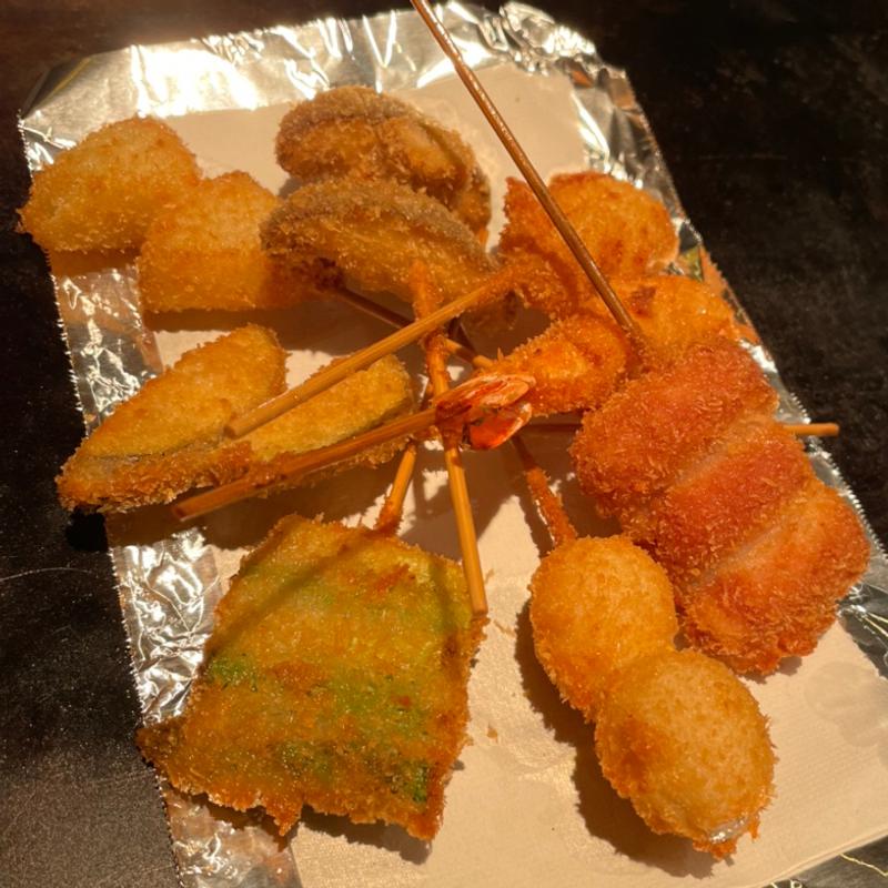 串カツ8本盛り(田なか)