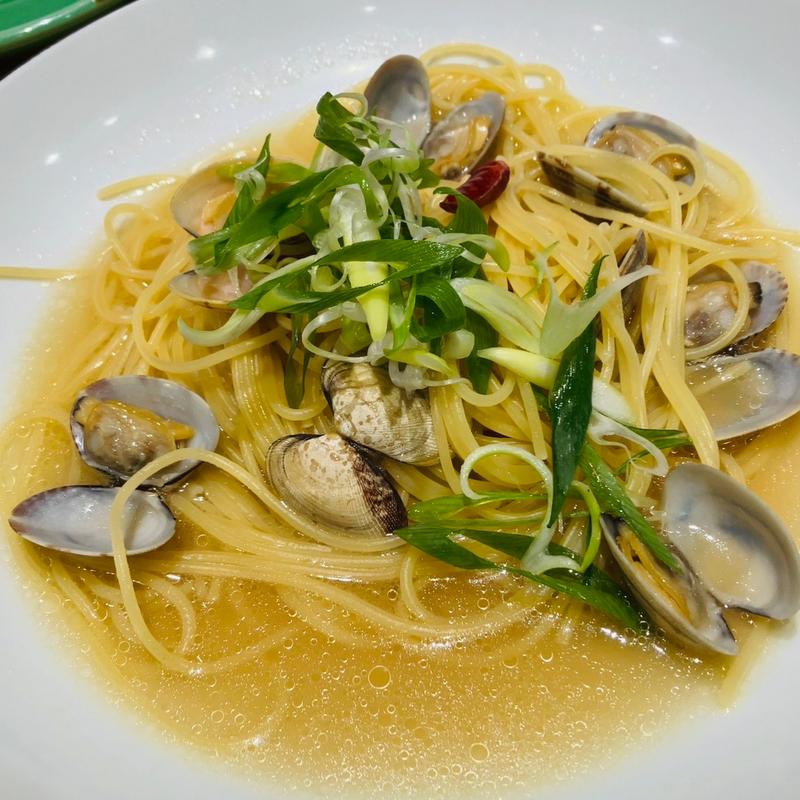 九条ねぎとあさりの和風バター醤油(ハタケノパスタ イオンモール広島府中店)