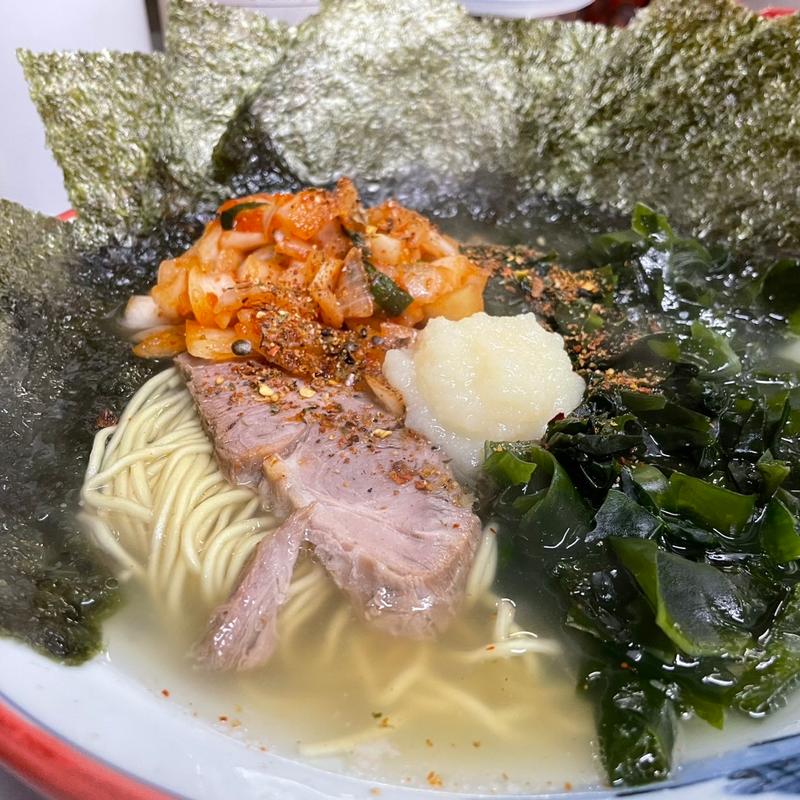 塩ラーメン＋海苔＋わかめ(ラーメンショップ 122号騎西店)