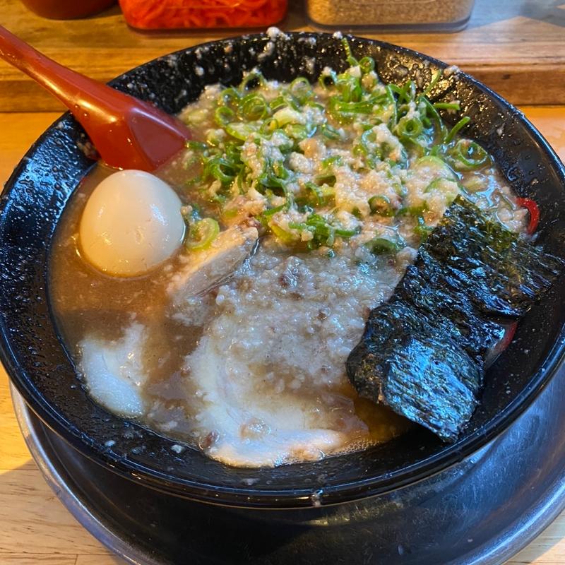 魚介とんこつ味玉入(豚の骨（奈良がむしゃら） （【旧店名】屋台ラーメン がむしゃら）)