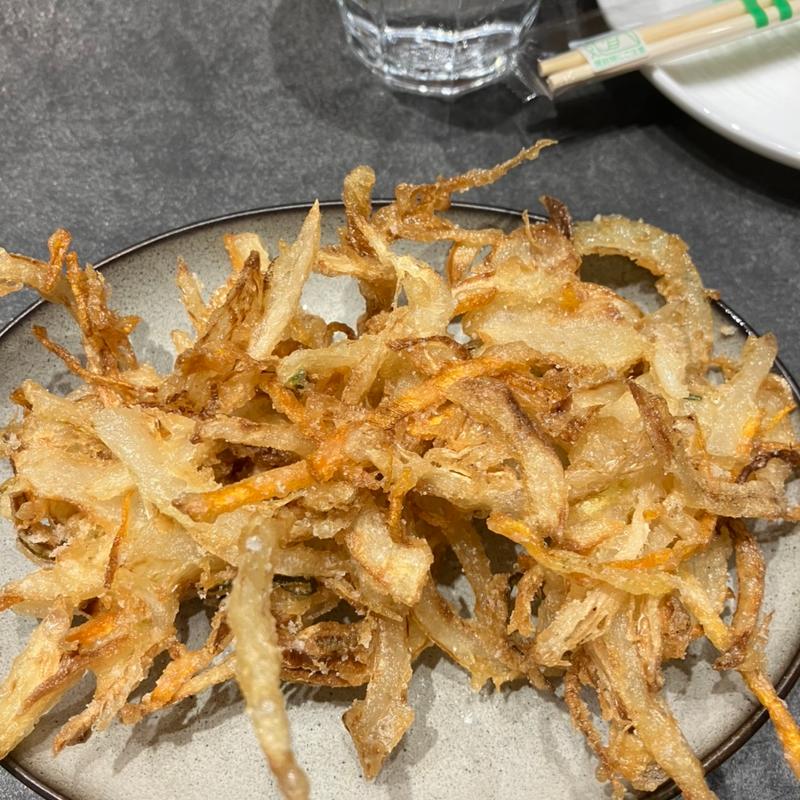 新生姜のかき揚げ(蕎麦・立飲み 一味)