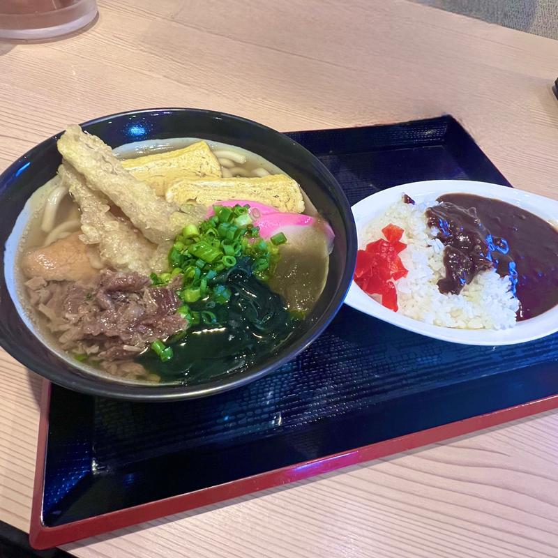 一途五目うどん 牛すじミニカレーセット(一途うどん)