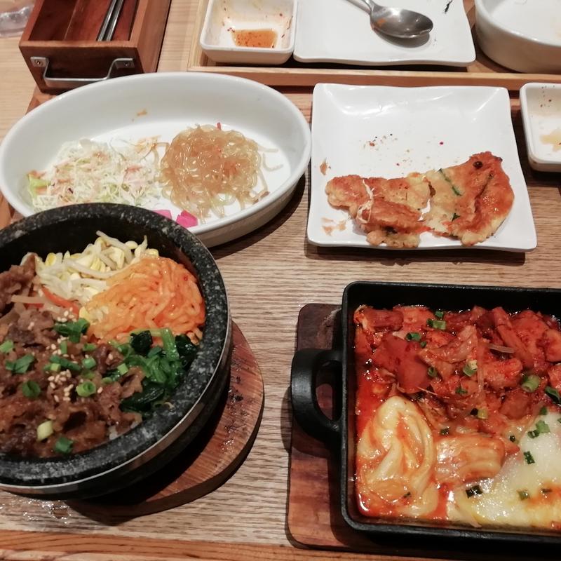 カルビ石焼ーチーズタッカルビセット(韓美膳ルミネ新宿 LUMINE1)