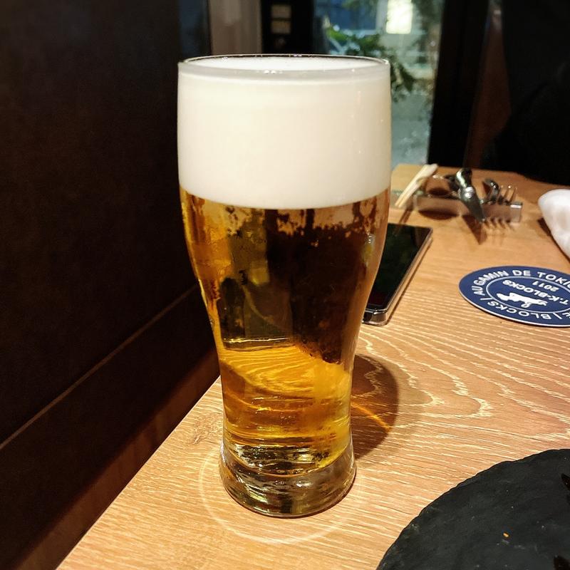 生ビール(フレンチ ビストロ AU GAMIN DE TOKIO 恵比寿)