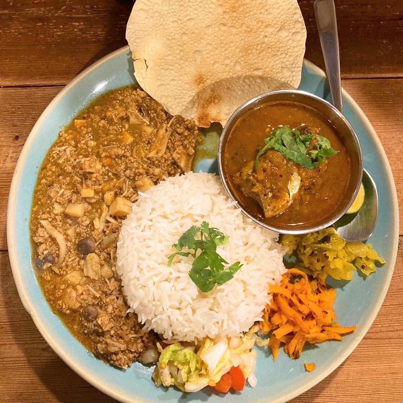 重ね煮カレー2種(Curry&Spice 青い鳥)