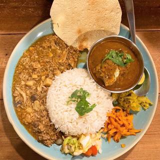 重ね煮カレー2種(Curry&Spice 青い鳥)