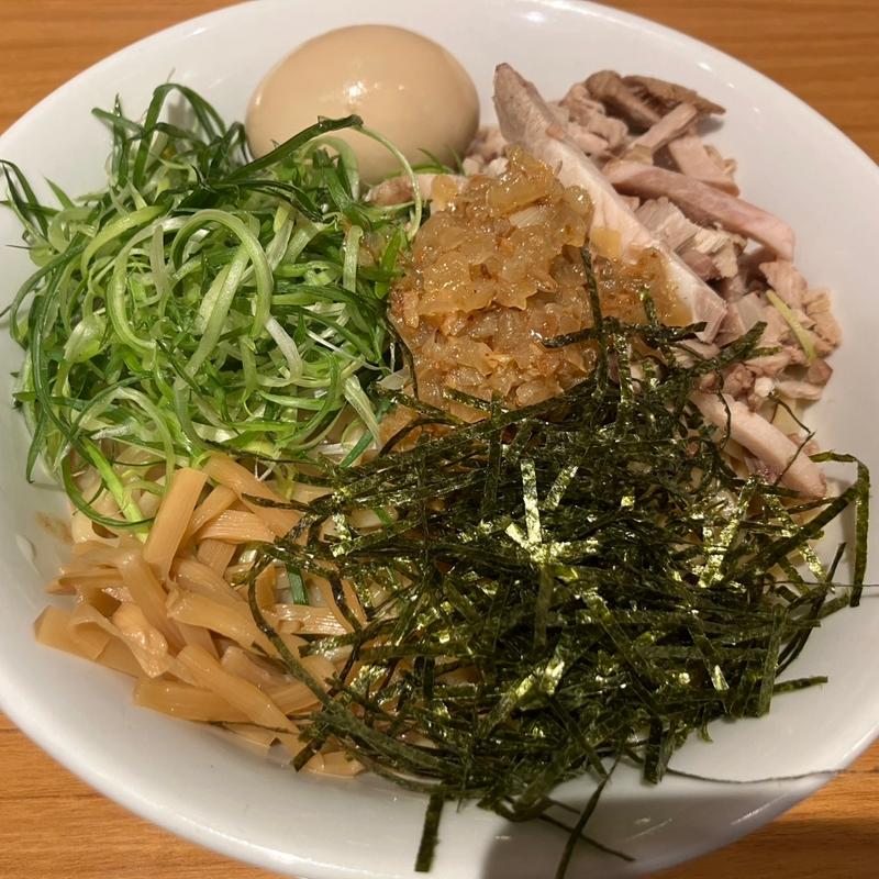 濃厚和え麺(麺300g)＋半熟煮卵トッピング(竹麺亭)